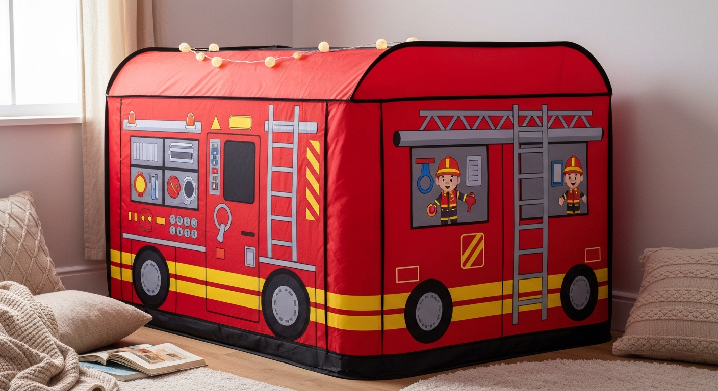 The Ultimate Fire Truck Adventure Play Tent gezellig moment
