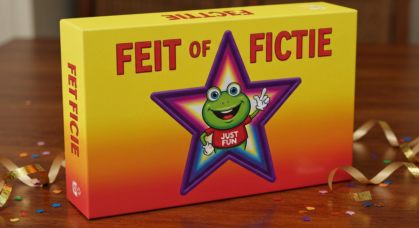 Feit of Fictie: Hilarisch Familiespel Cadeau! cadeau presentatie