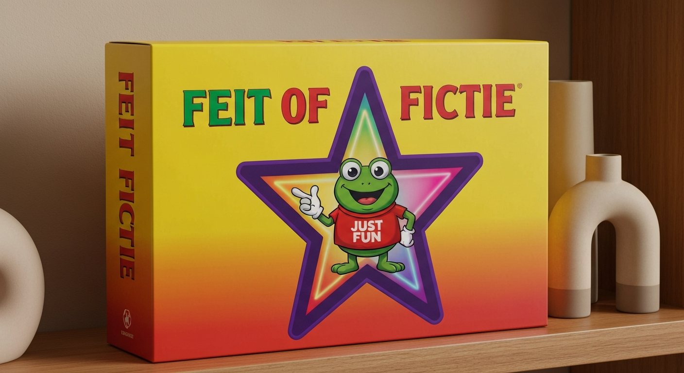 Feit of Fictie: Hilarisch Familiespel Cadeau! feestelijke setting