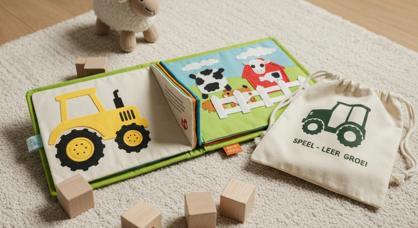 Luxier Farm Busy Board: Endless Learning Fun! cadeau verpakt