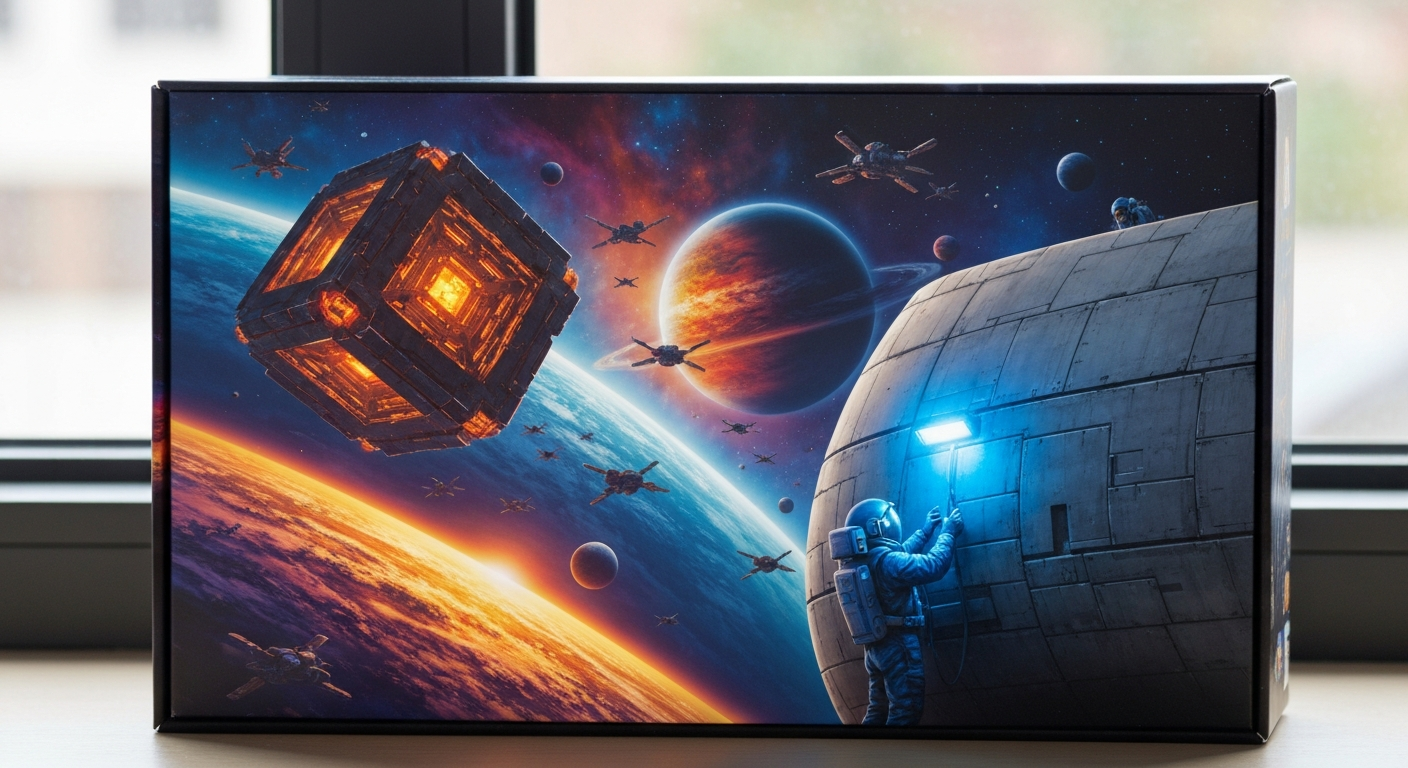 Roll for the Galaxy: Galactisch Dobbelplezier! feestelijke setting