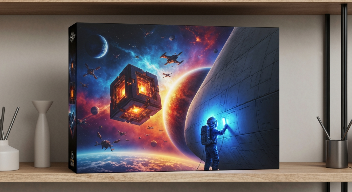 Roll for the Galaxy: Galactisch Dobbelplezier! interieur display