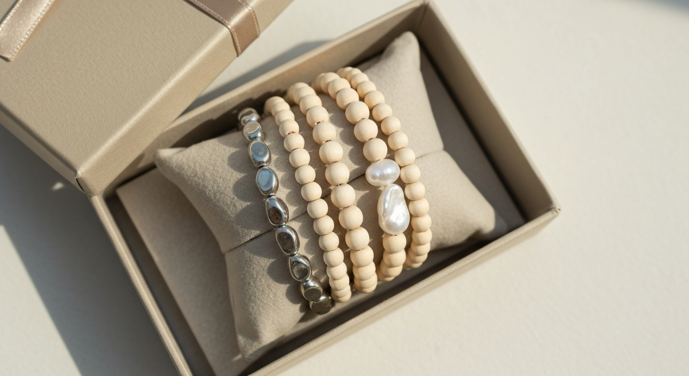 Schitterende Armbandenset: Een Stijlvol Cadeau feestelijke setting