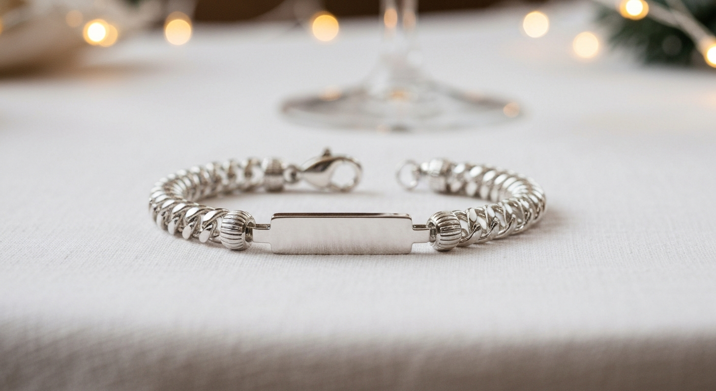 Schitterende Zilveren Armband voor een Speciaal Iemand interieur display