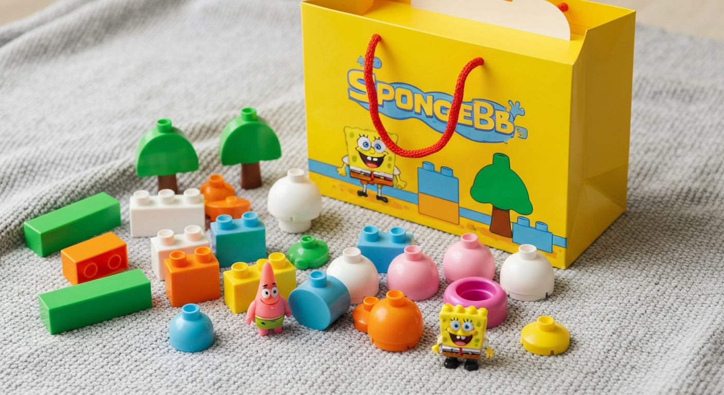 Spongebob Bouwstenen: Eindeloos Bouwplezier! cadeau presentatie