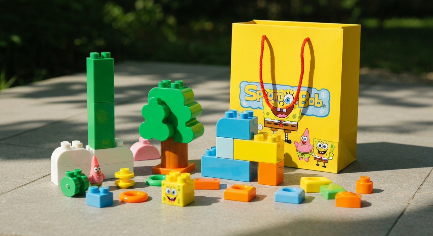 Spongebob Bouwstenen: Eindeloos Bouwplezier! gezellig moment